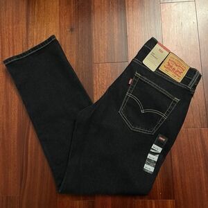 Levis Jeans Men 34x30 514 Straight Stretch Dark Blue Dark Wash PC9-00514-3535